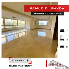 Apartment for sale in ramle el bayda 345 SQM REF#KJ94054 0
