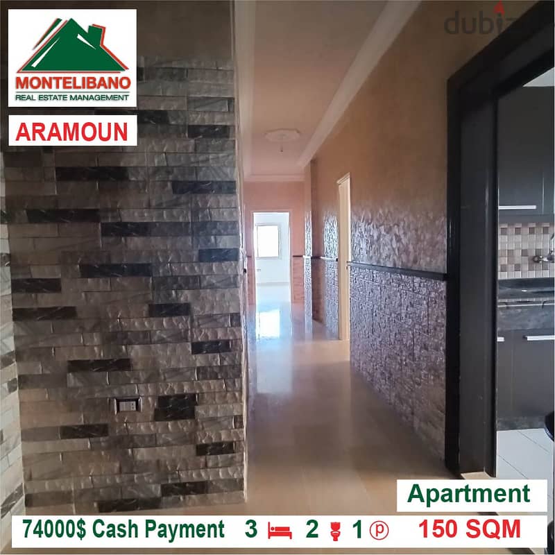 74000$ Cash Payment!!! Apartment for sale in Aaramoun!!! 2