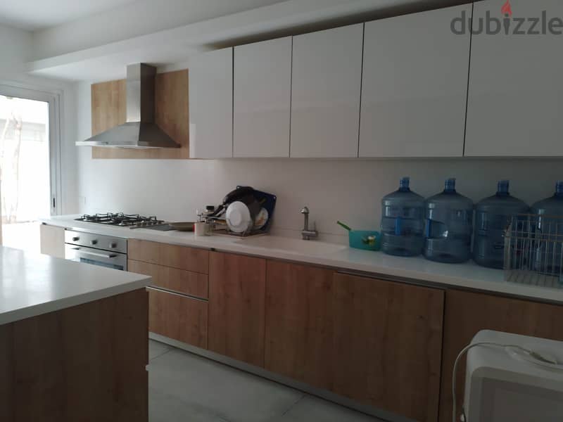 Modernly furnished 280m2 apartment+terrace+pool for rent in Yarzeh 5