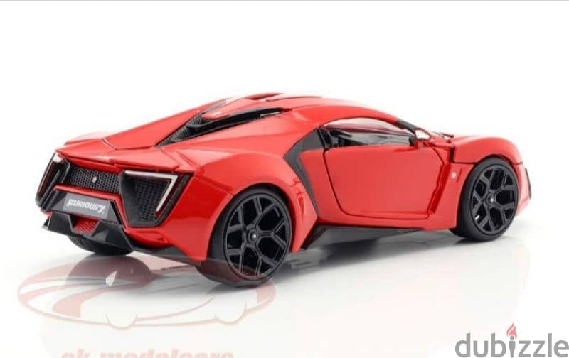 Lycan Hypersport (Fast &Furious 7) diecast car model 1:24. 2