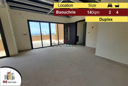 Baouchrieh 140m2 | Terrace 140m2 | Duplex | City View |