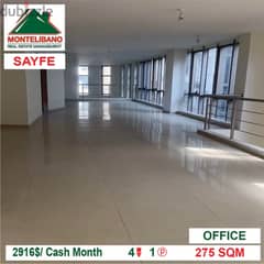 2916$/ Cash Month!! Office for rent in Sayfe!! 0