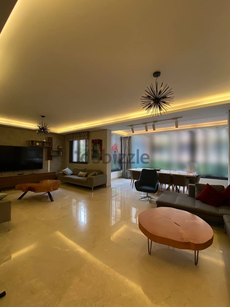 FURNISHED IN AIN EL MRAISSEH PRIME (200SQ) 3 BEDROOMS , (AM-148) 2