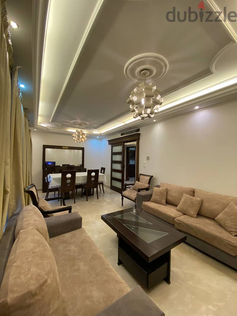 FULLY FURNISHED IN AIN EL MRAISSEH PRIME (160SQ) 3 BEDROOMS , (AM-149) 2