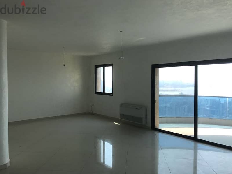 Decorated 200m2 apartment + open sea view for sale in Bkenneya 1
