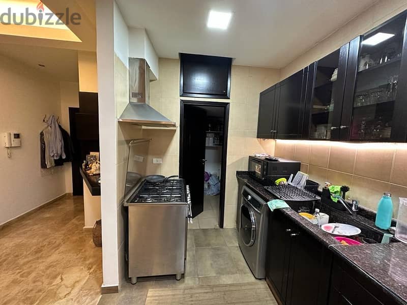 Furnished 170 m2 apartment+60 m2 terrace +open view for sale in Ghadir 7
