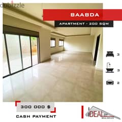 apartment for sale in baabda 200 SQM REF#MS82045