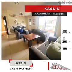 Furnished apartment for rent in kaslik 150 SQM REF#MA15045