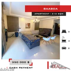 Apartment for sale in baabda 210 SQM REF#MS82047