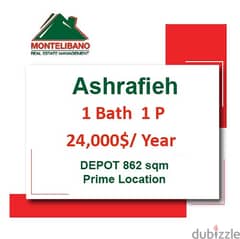 24,000$/Cash Year!! Depot for rent in Achrafieh!! 0
