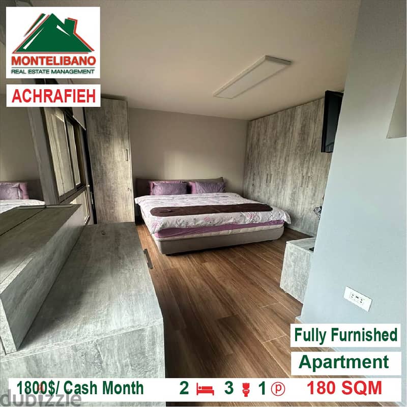 1800$/Cash Month!! Apartment for rent in Achrafieh!! 2