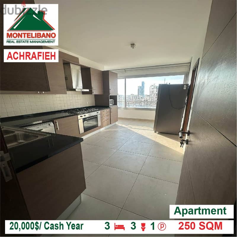 20,000$/Cash Year!! Apartment for rent in Achrafieh!! 2