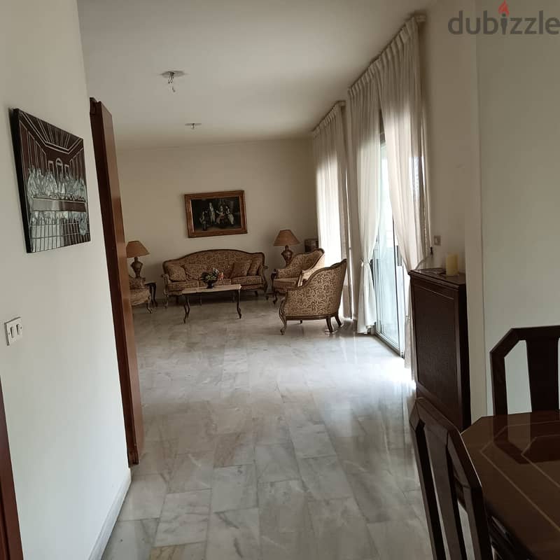 Furnished 200m2 apartment having open view for sale in Naccache 4