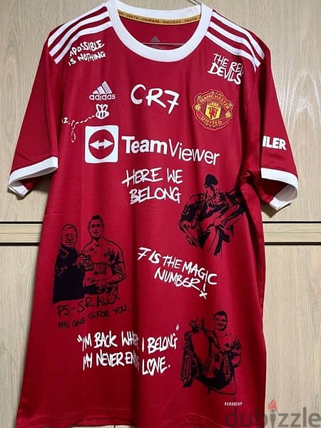 Manchester United Ronaldo CR7 is back limited edition adidas jersey 1
