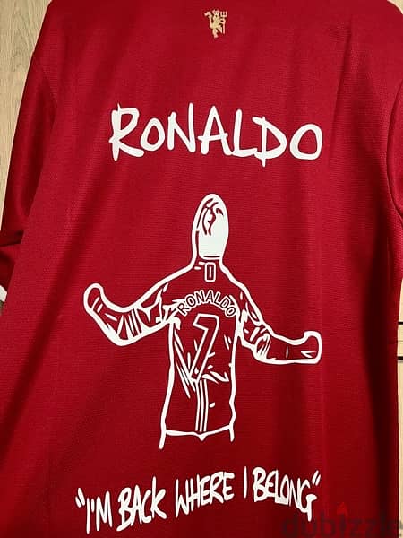 Manchester United Ronaldo CR7 is back limited edition adidas jersey 3